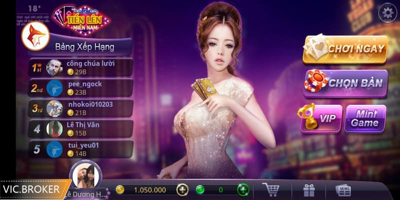 Tiến lên - Game bài đổi thưởng đối kháng cực cuốn