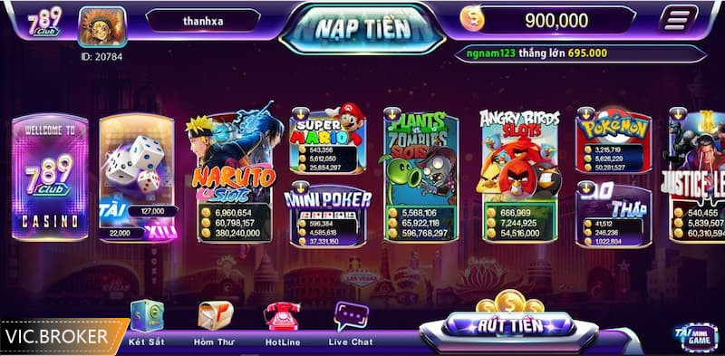 Cổng game online hiện nay có nhiều game bài tặng tiền