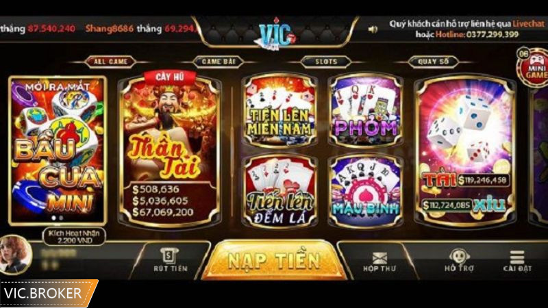 Kho tàng game tại Vic Club rất đa dạng, nhanh chóng cập nhật theo thị trường