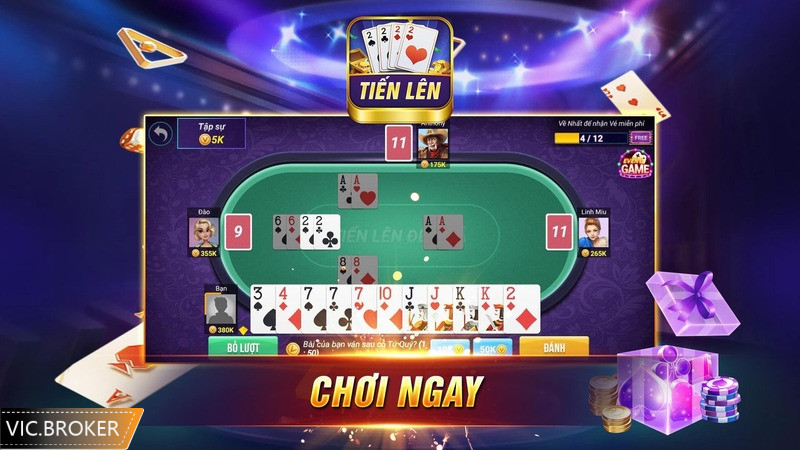 Cách chơi bài tiến lên miền Nam Vic Club đơn giản, dễ thắng